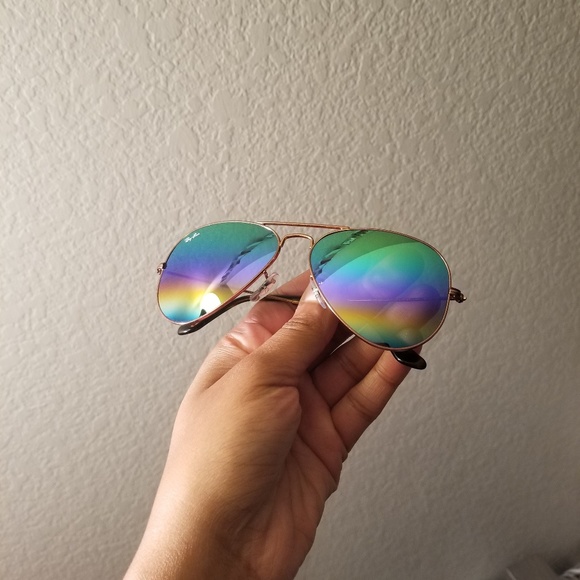 RayBan Accessories Ray Ban Classic Aviators Rainbow Lenses Poshmark